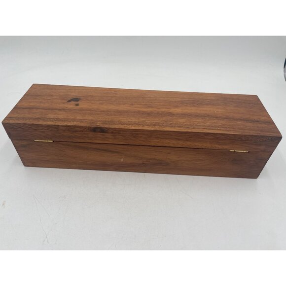 NapaStyle Acacia Wood Spice & Tea Box With Dividers - Picture 6 of 11